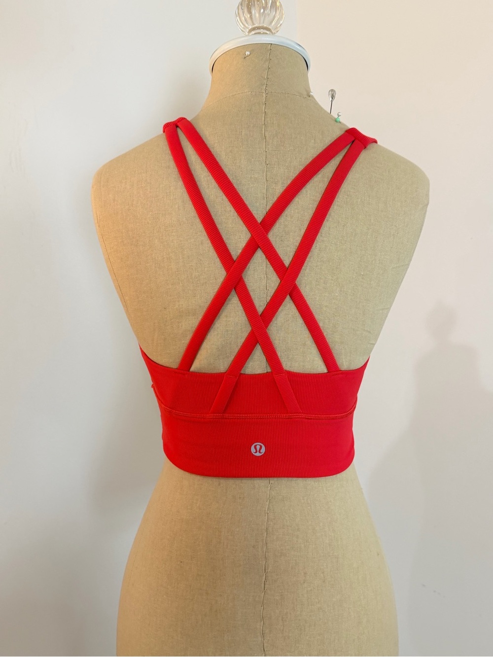 lululemon athletica Red Cropped Tank Top